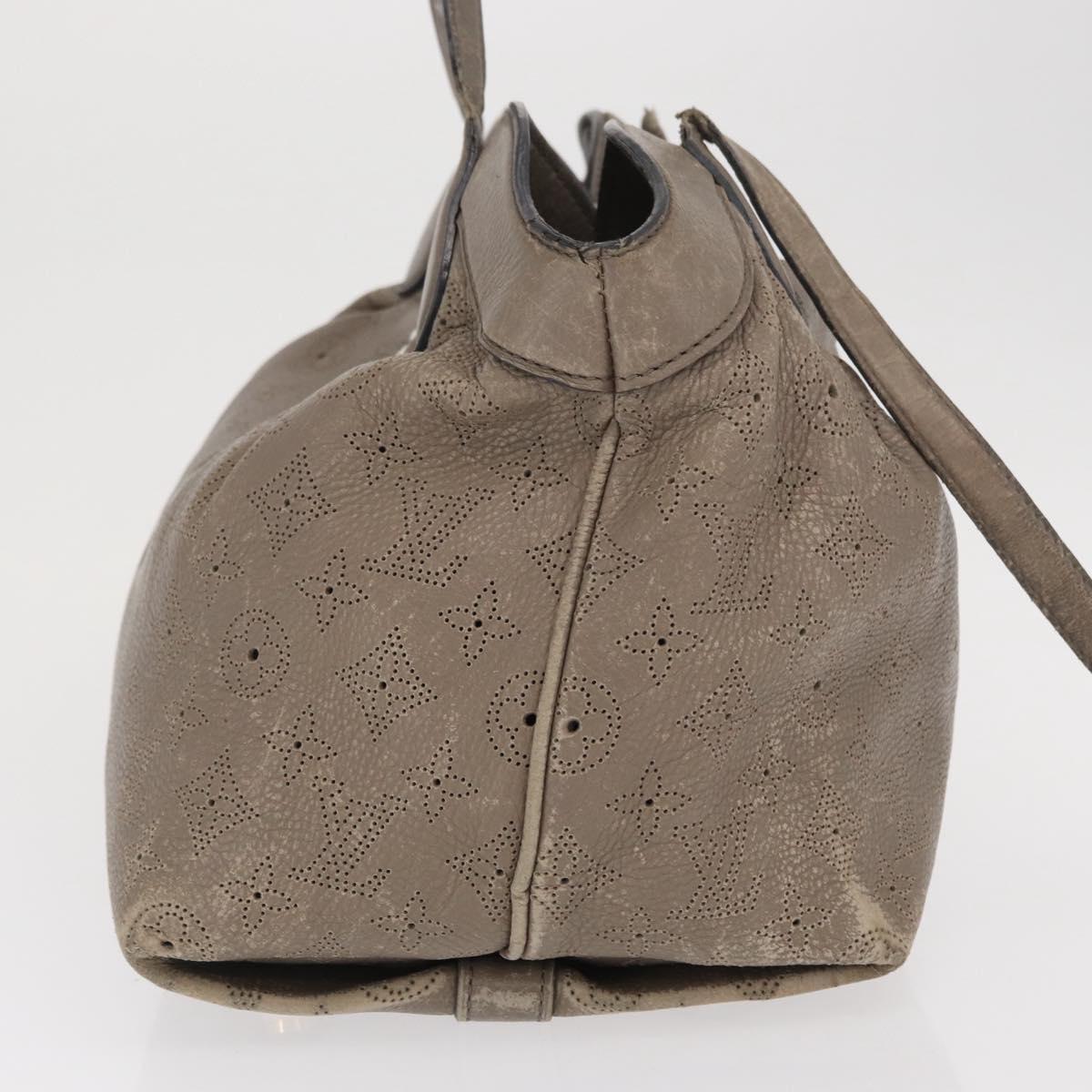 LOUIS VUITTON Mahina Shiels PM Hand Bag Leather Opal M93084 LV Auth BA10353