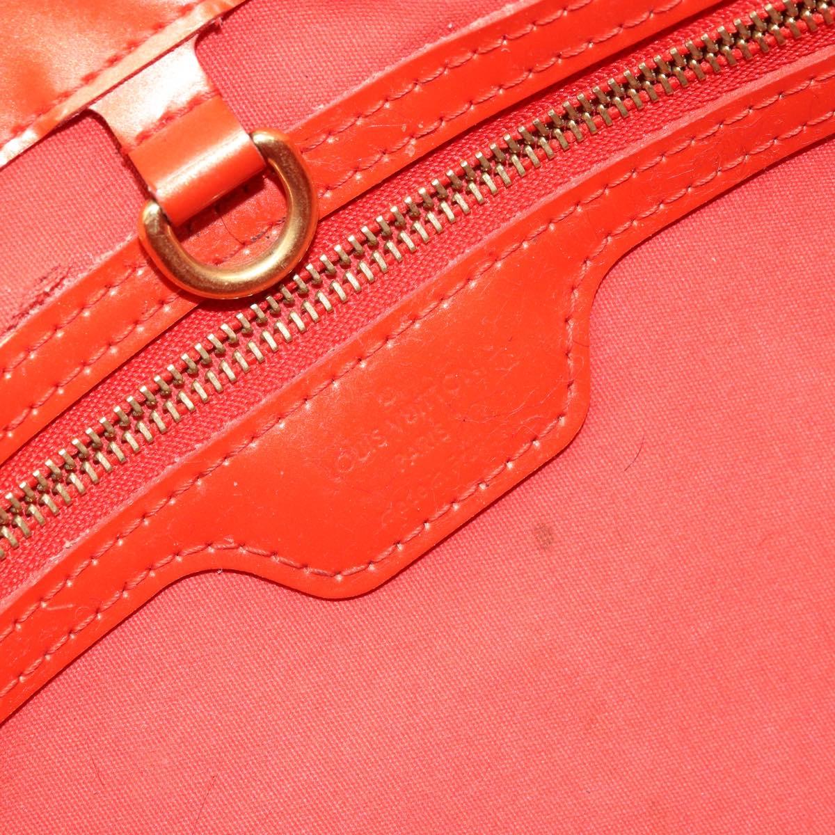 LOUIS VUITTON Monogram Vernis Wilshire PM Bag Orenge Sunset M93644 Auth BA10354