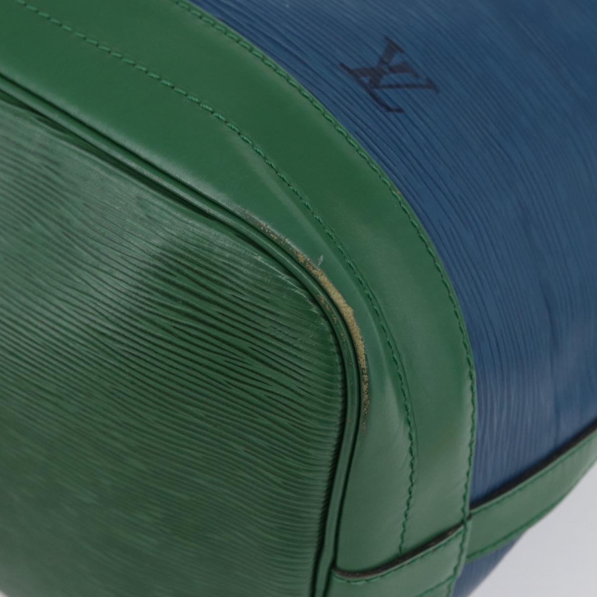 LOUIS VUITTON Epi Noe Shoulder Bag Bicolor Green Blue M44044 LV Auth BA10355