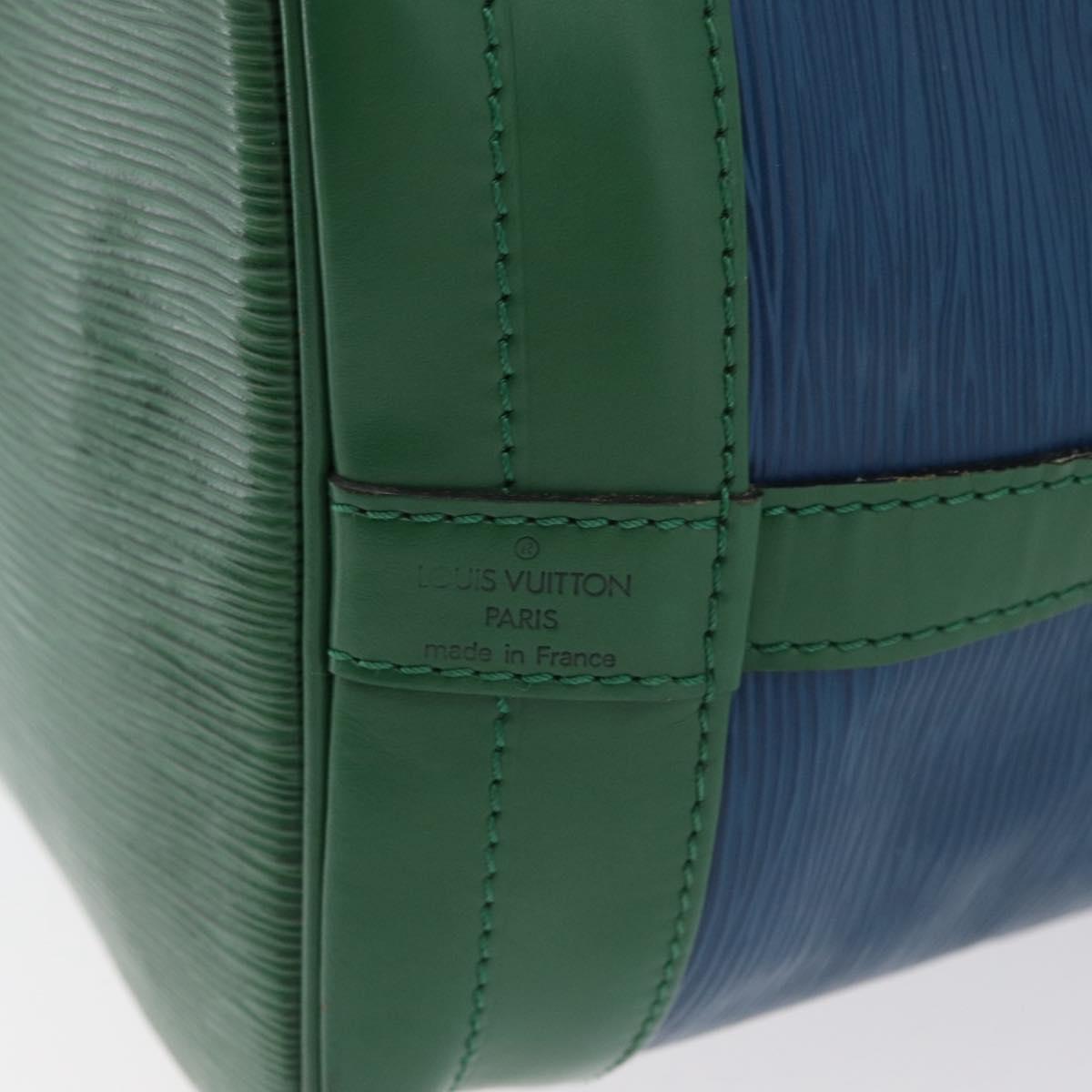 LOUIS VUITTON Epi Noe Shoulder Bag Bicolor Green Blue M44044 LV Auth BA10355