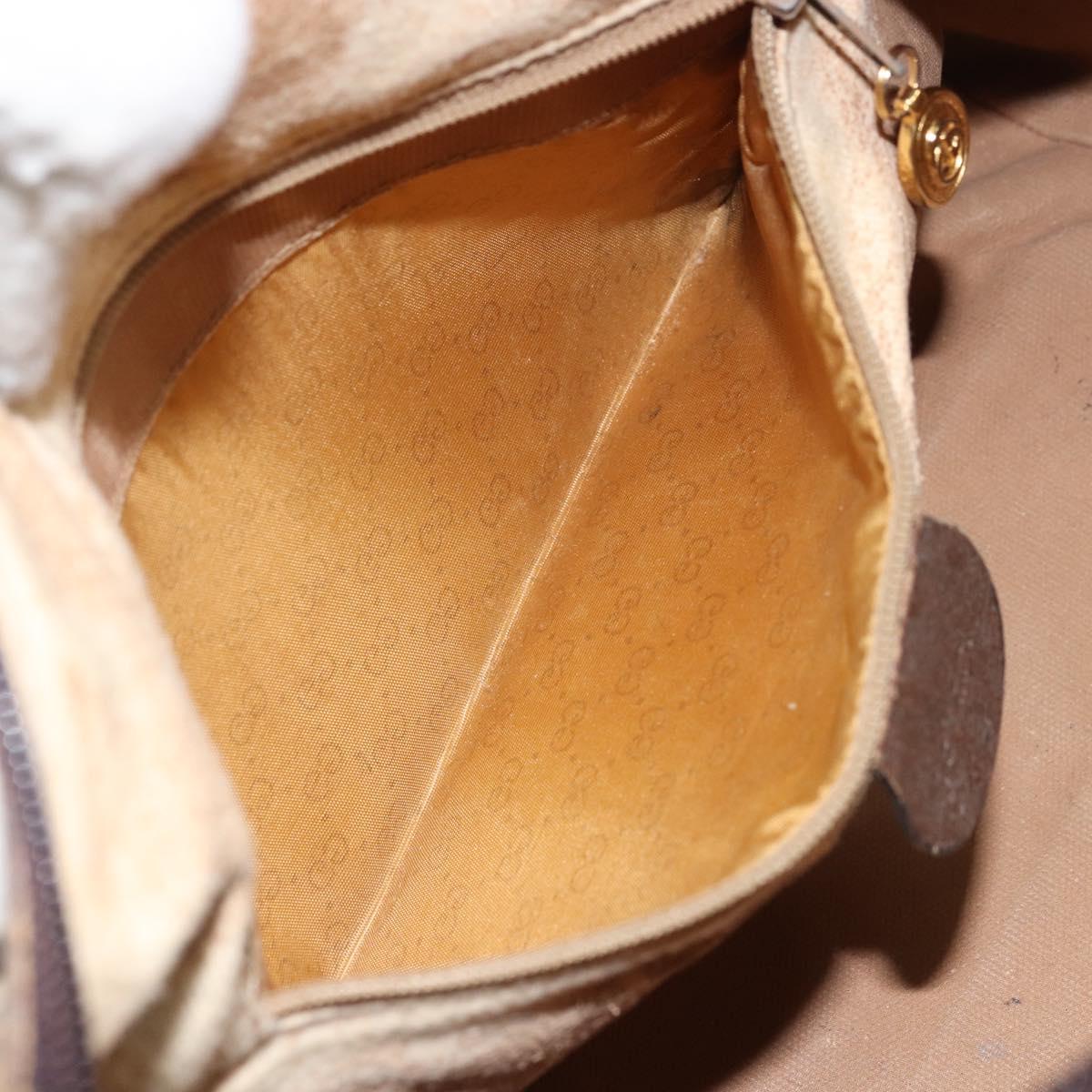 GUCCI GG Supreme Web Sherry Line Bag PVC Beige 002 115 6697 4023 Auth BA10364