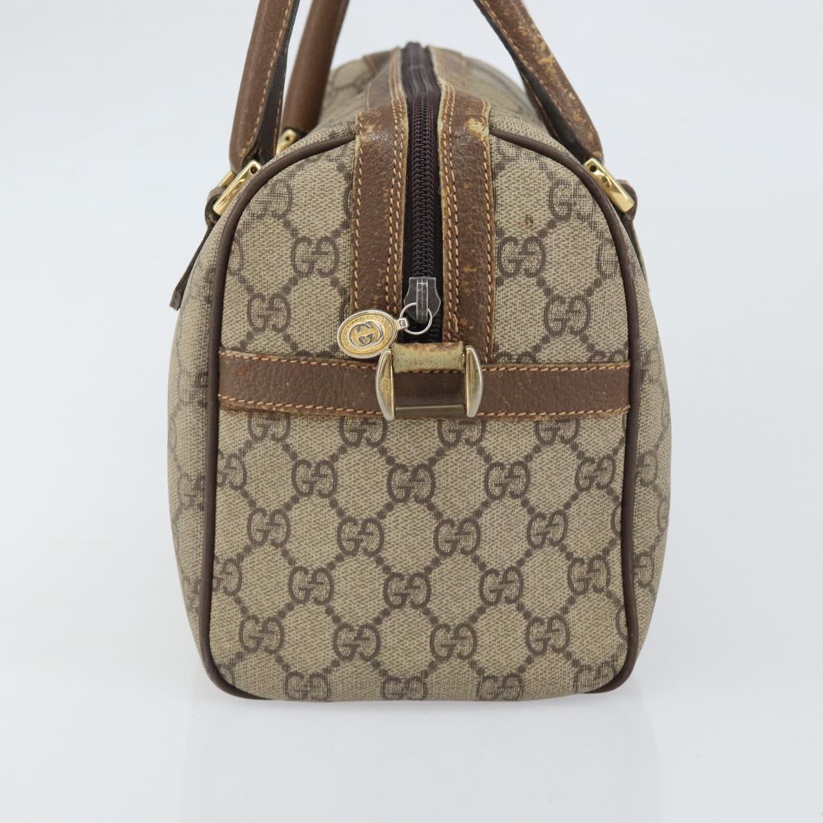 GUCCI GG Supreme Web Sherry Line Bag PVC Beige 002 115 6697 4023 Auth BA10364