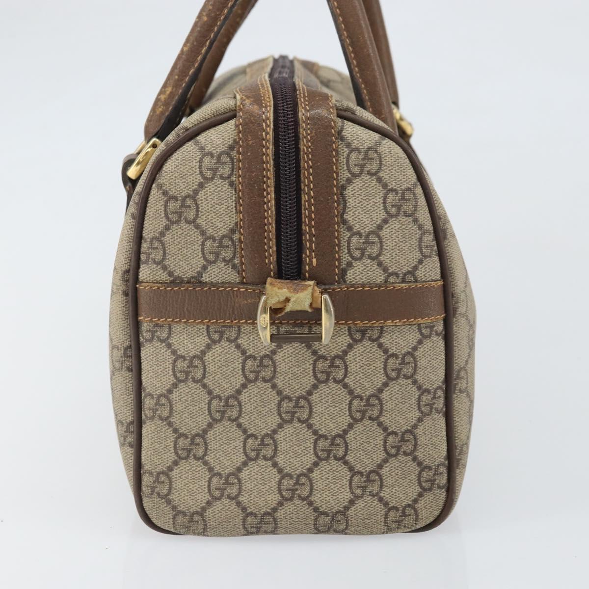 GUCCI GG Supreme Web Sherry Line Bag PVC Beige 002 115 6697 4023 Auth BA10364