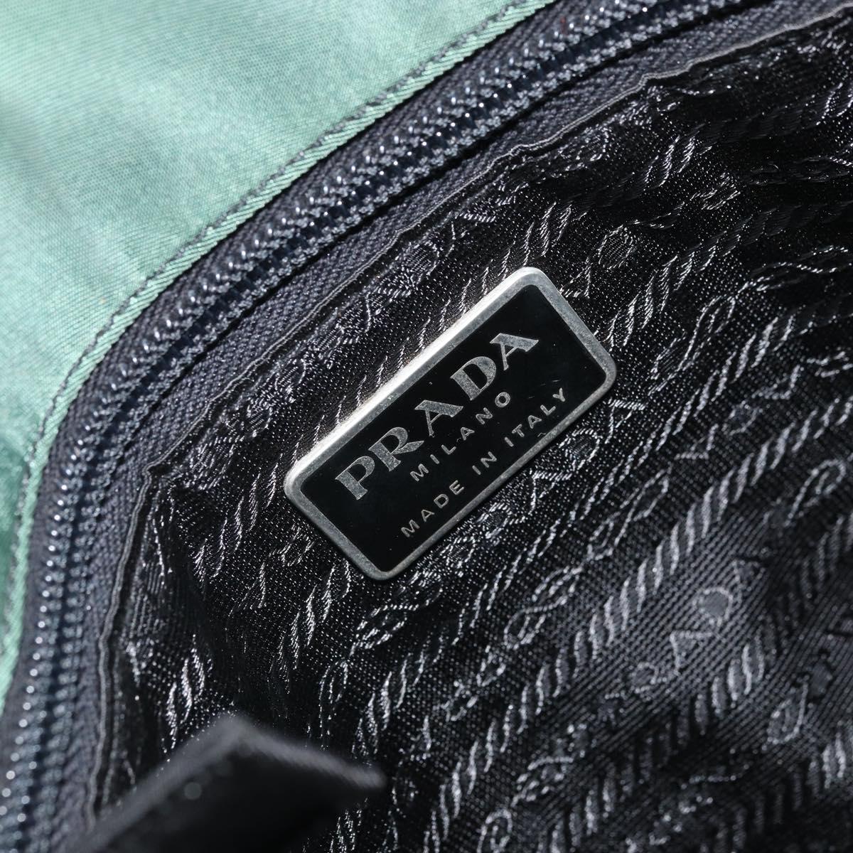 PRADA Tote Bag Nylon Green Auth BA10373
