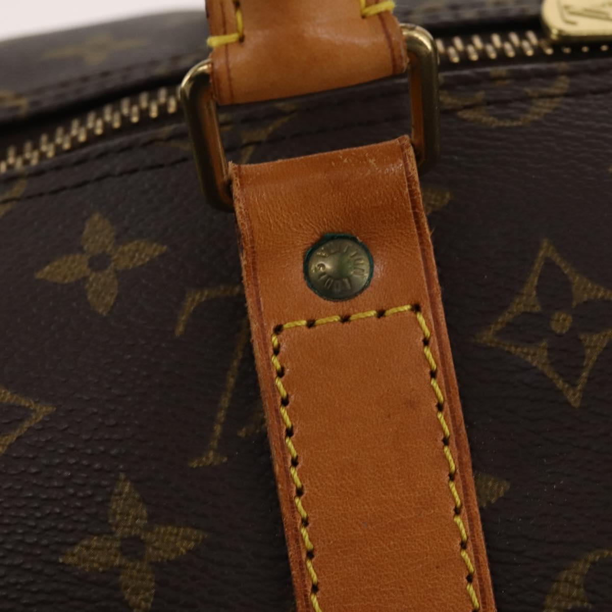 LOUIS VUITTON Monogram Keepall 55 Boston Bag M41424 LV Auth BA10377