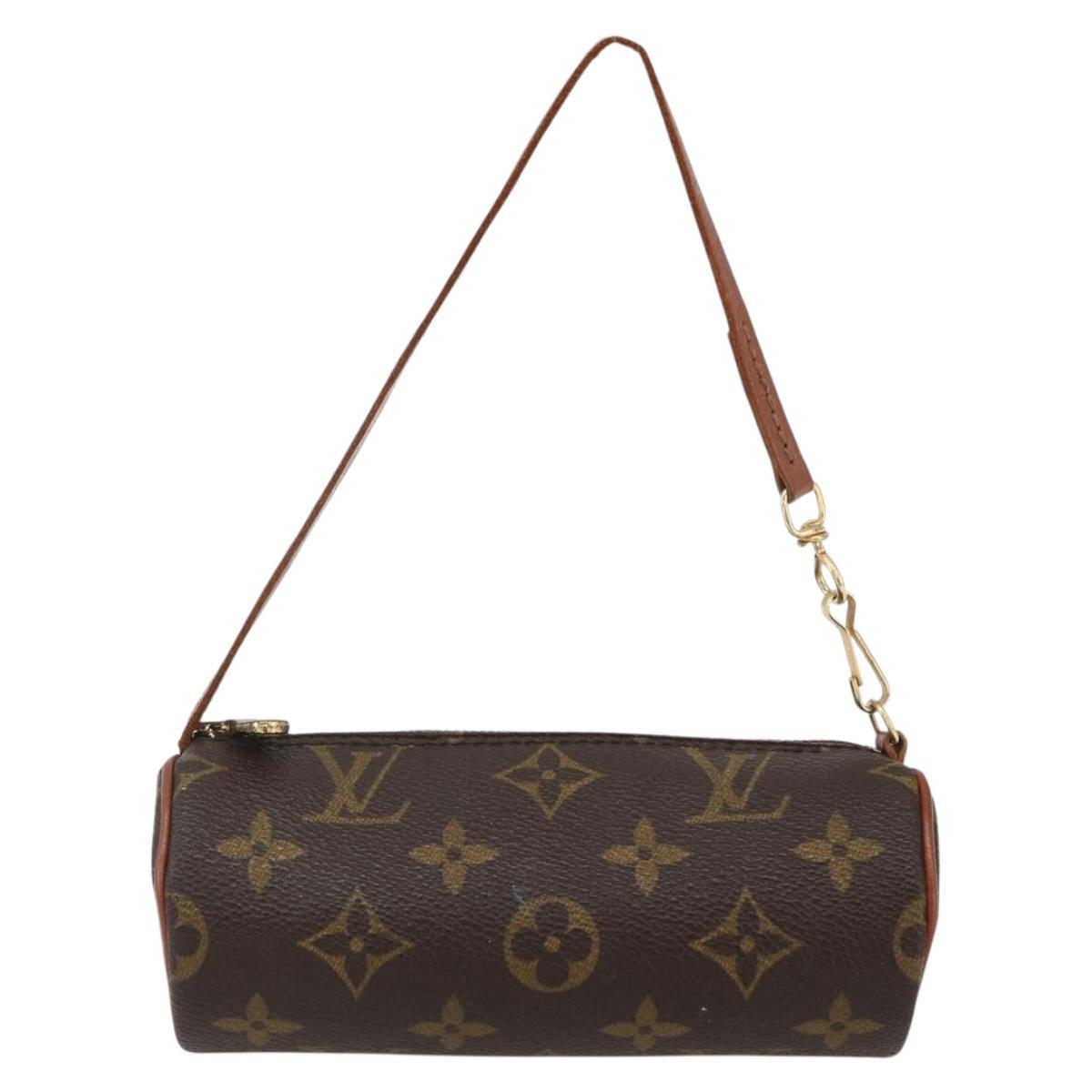 LOUIS VUITTON Monogram Papillon Pouch LV Auth BA10382