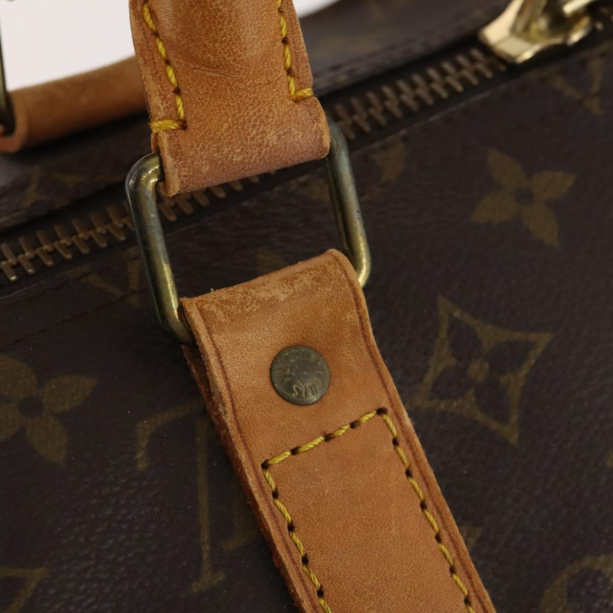 LOUIS VUITTON Monogram Keepall 55 Boston Bag M41424 LV Auth BA10384