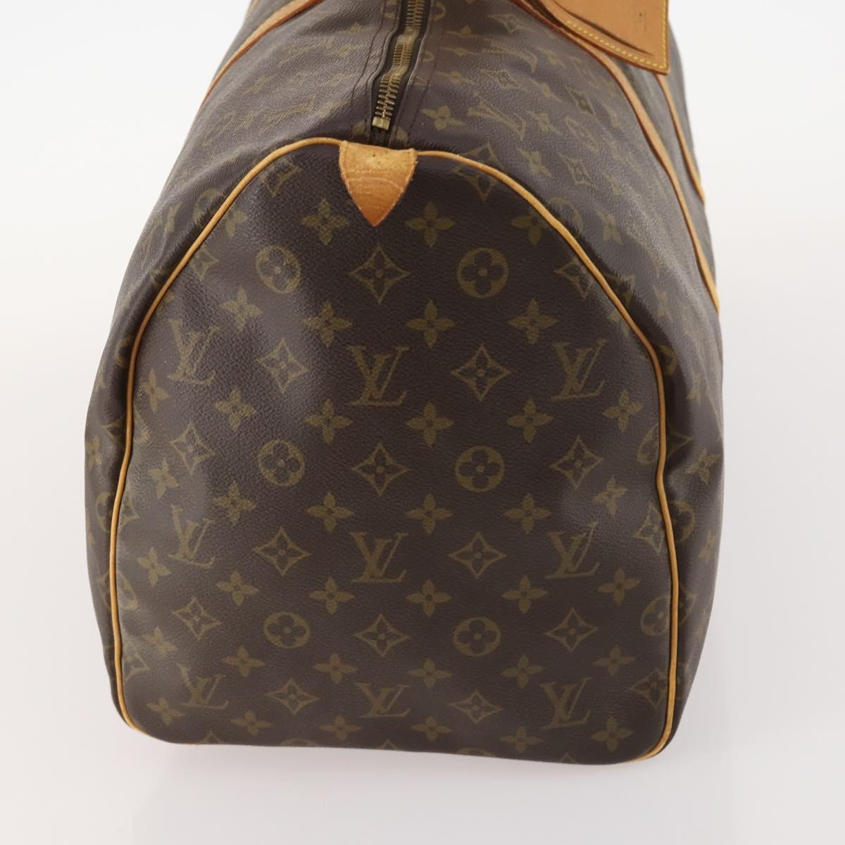 LOUIS VUITTON Monogram Keepall 55 Boston Bag M41424 LV Auth BA10384