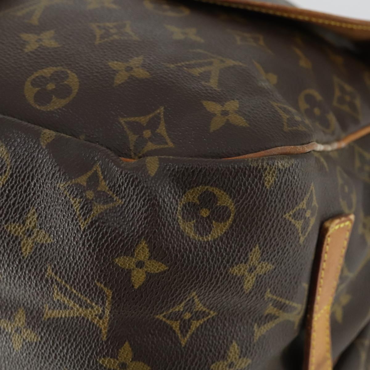 LOUIS VUITTON Monogram Saumur 35 Shoulder Bag M42254 LV Auth BA10390