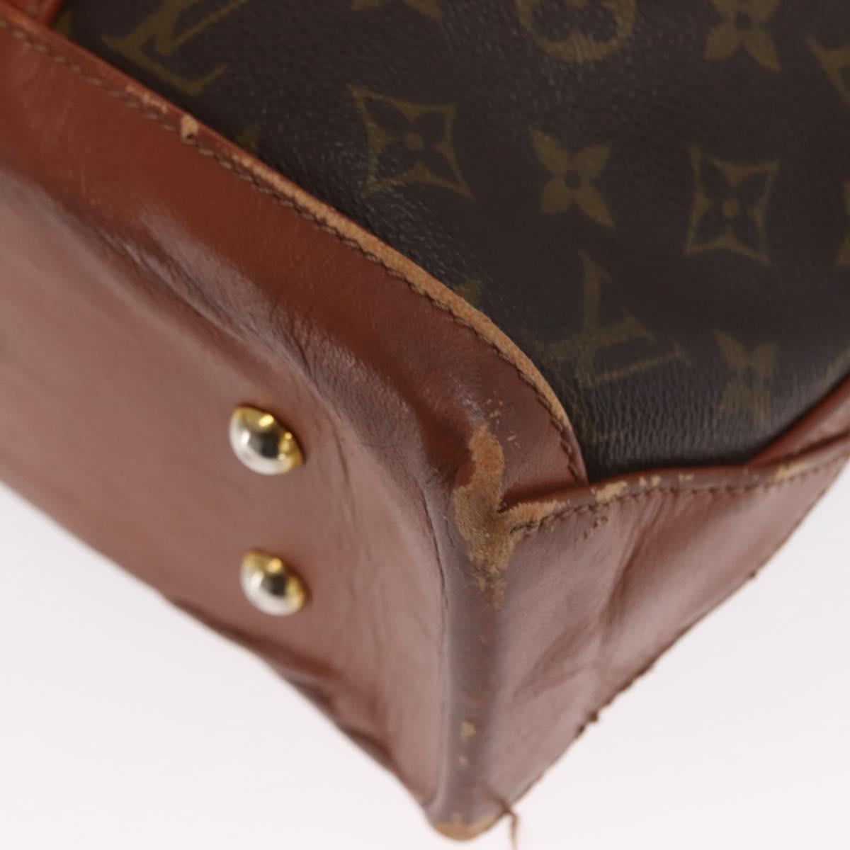 LOUIS VUITTON Monogram Sac Weekend PM Hand Bag M42425 LV Auth BA10407