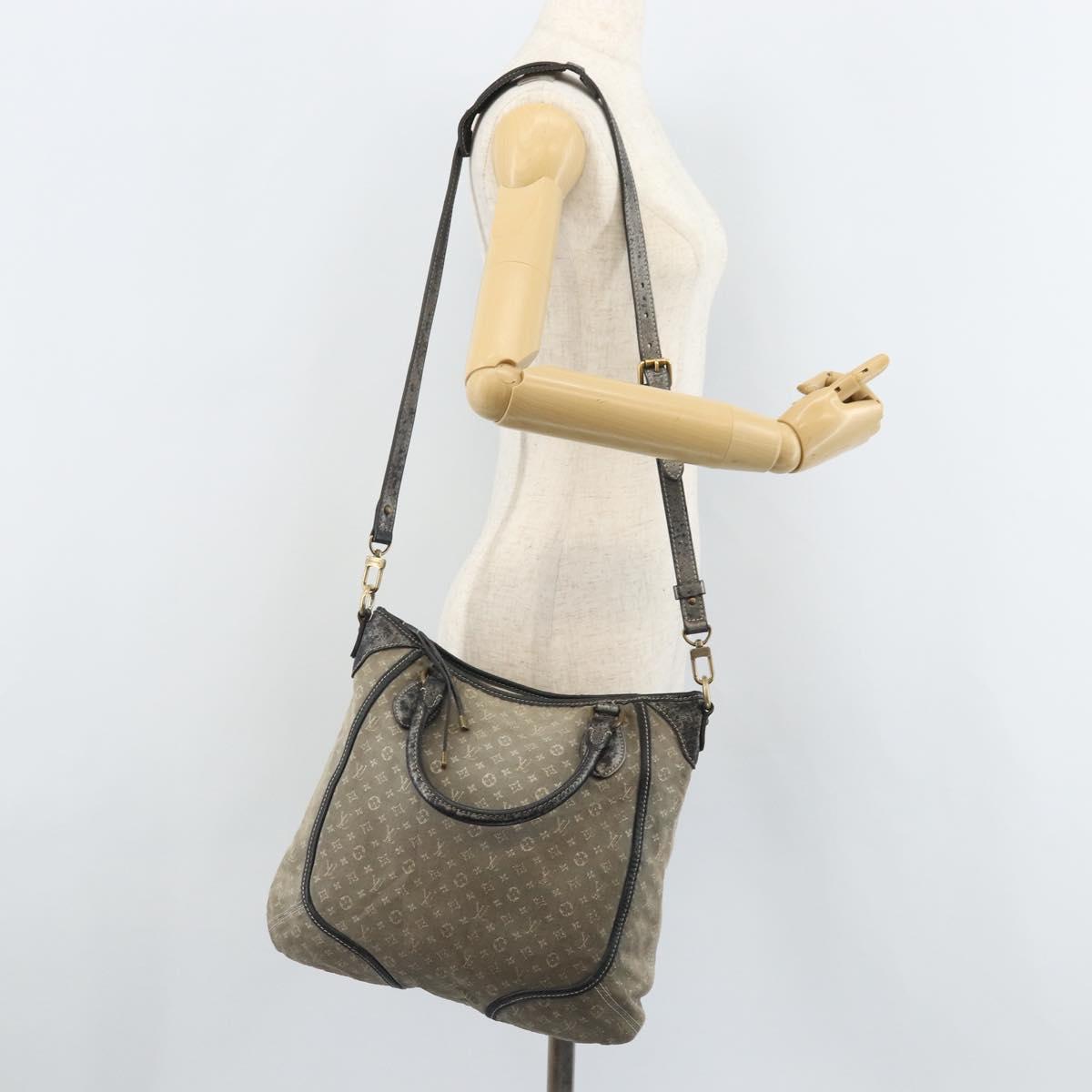 LOUIS VUITTON Monogram Idylle Buzasu Anjoul Hand Bag Platine M95622 Auth BA10412