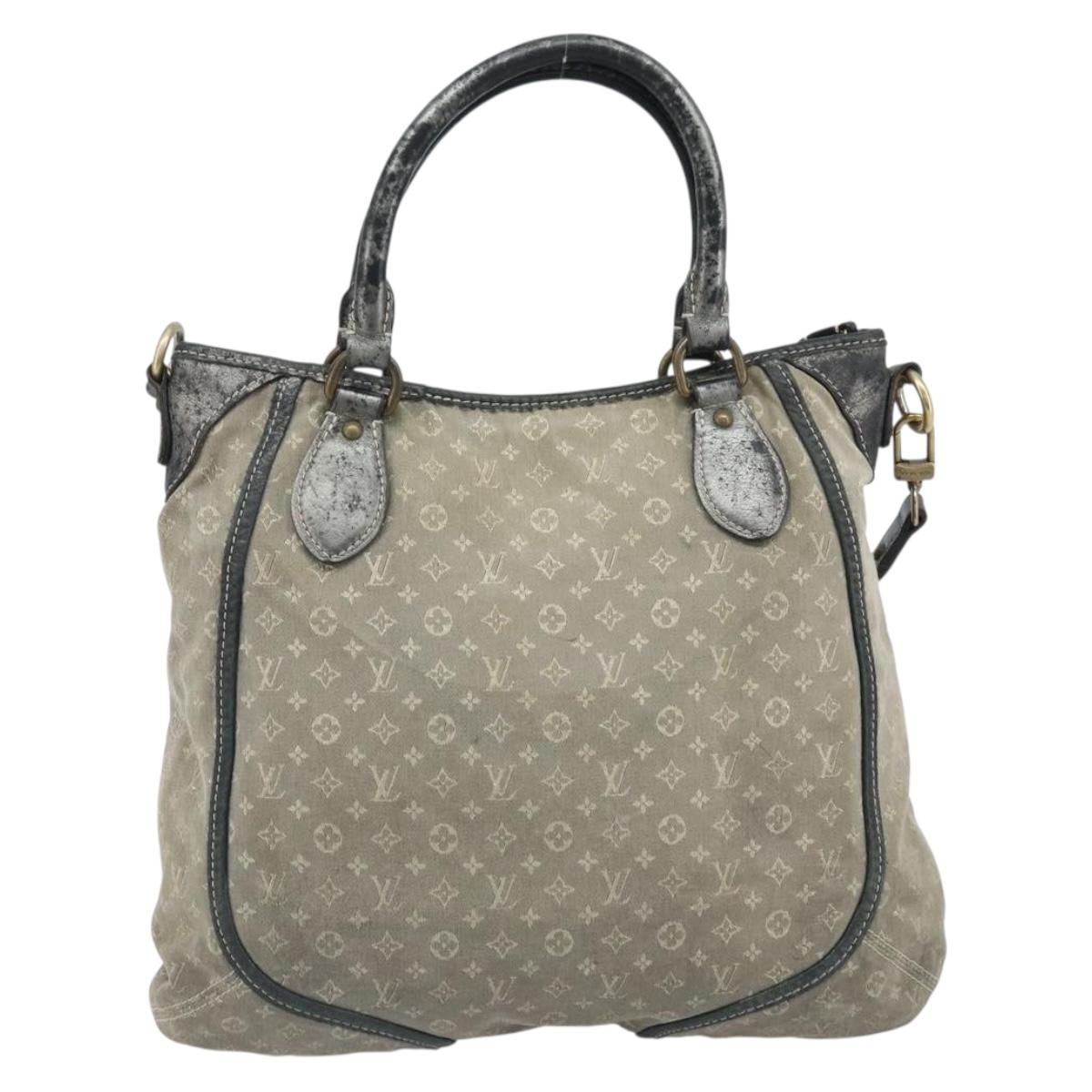 LOUIS VUITTON Monogram Idylle Buzasu Anjoul Hand Bag Platine M95622 Auth BA10412