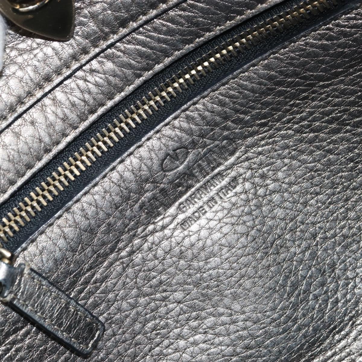 VALENTINO Tote Bag Leather 2way Gold Auth BA10421