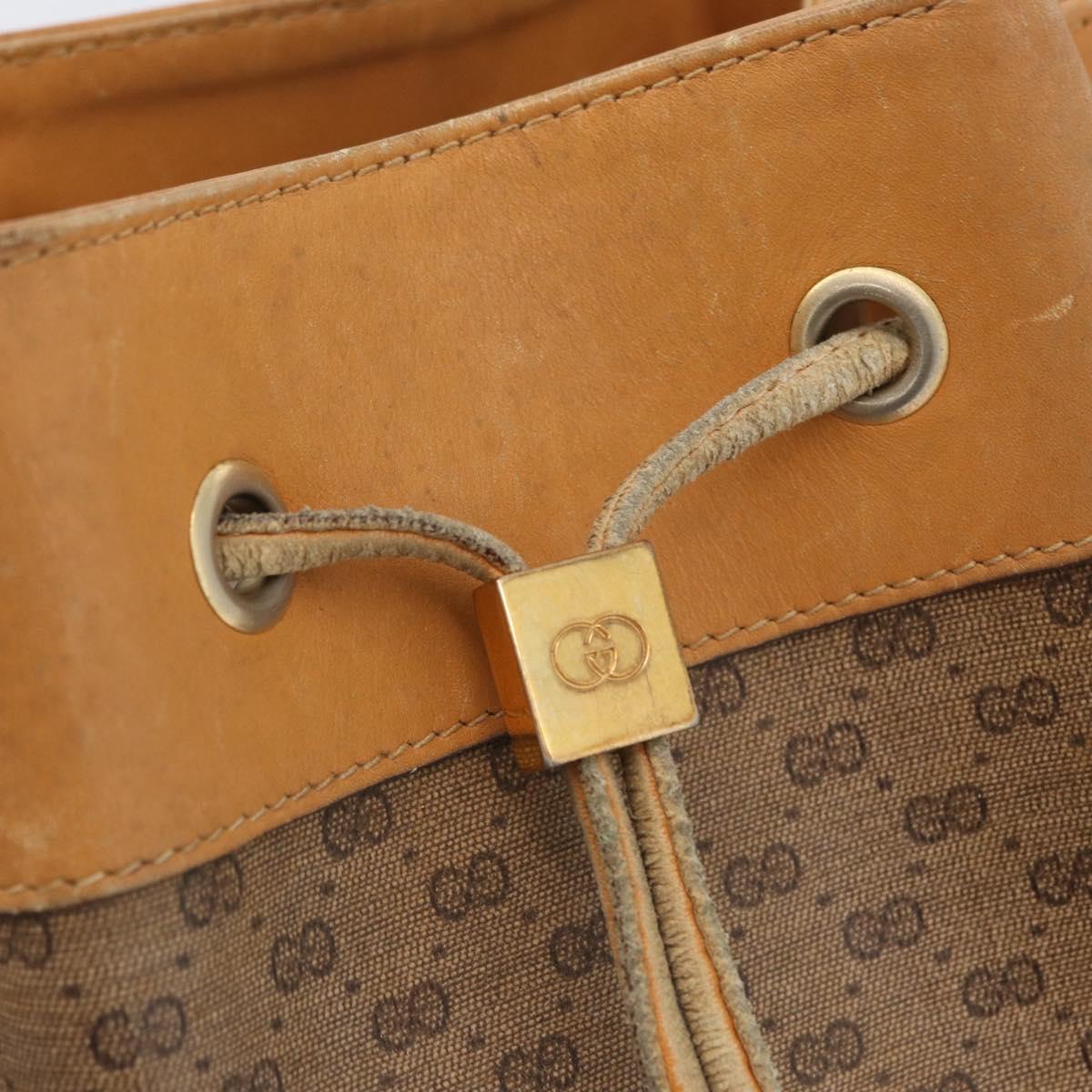 GUCCI Micro GG Supreme Web Sherry Line Bag PVC Beige 001 58 4793 Auth BA10427