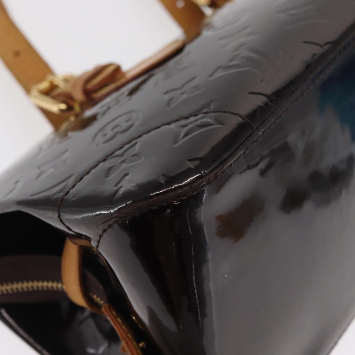 LOUIS VUITTON Monogram Vernis Rosewood Avenue Bag Amarante M93510 Auth BA10440