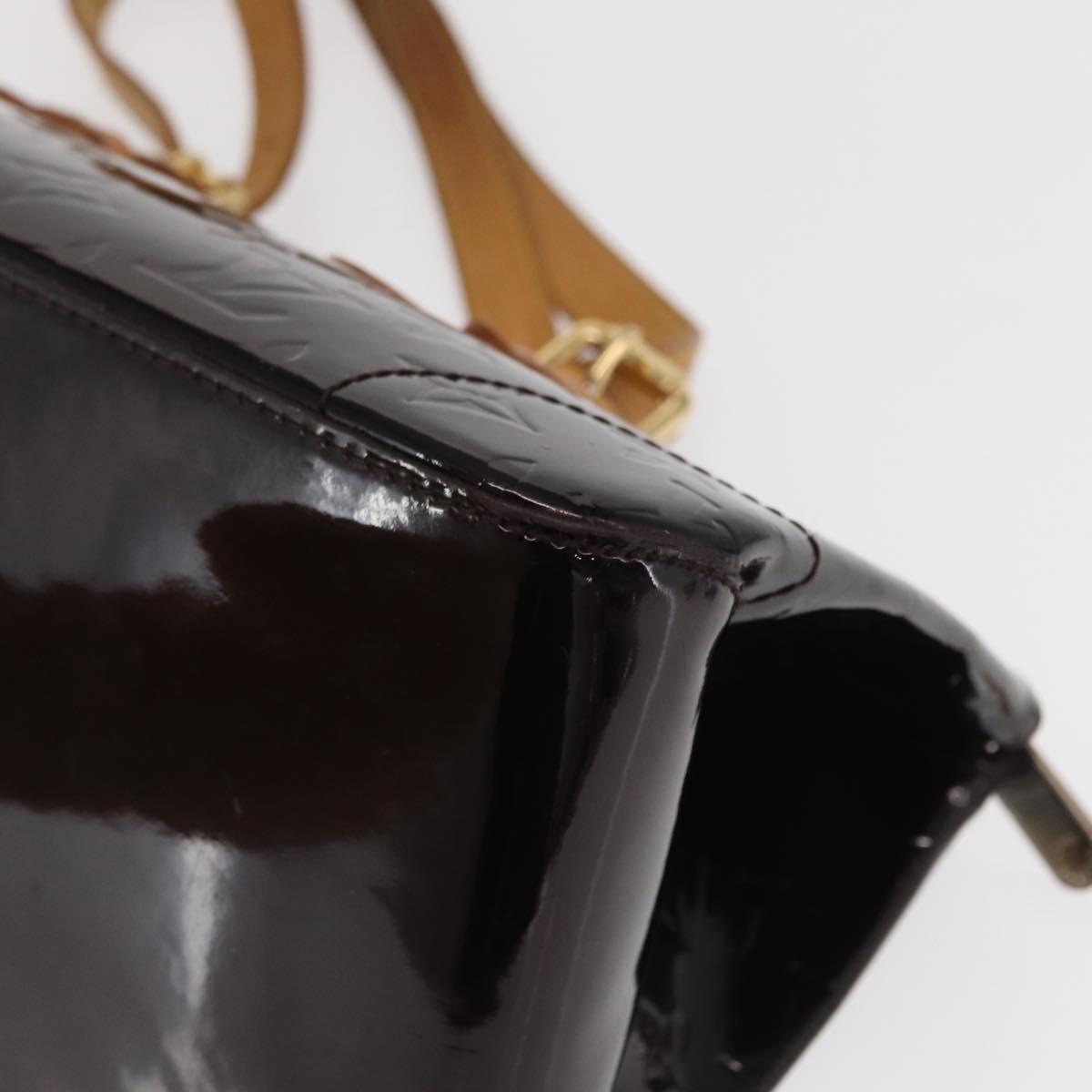 LOUIS VUITTON Monogram Vernis Rosewood Avenue Bag Amarante M93510 Auth BA10440