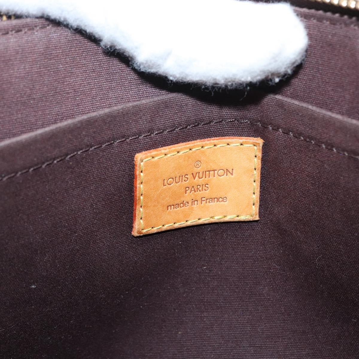 LOUIS VUITTON Monogram Vernis Rosewood Avenue Bag Amarante M93510 Auth BA10440