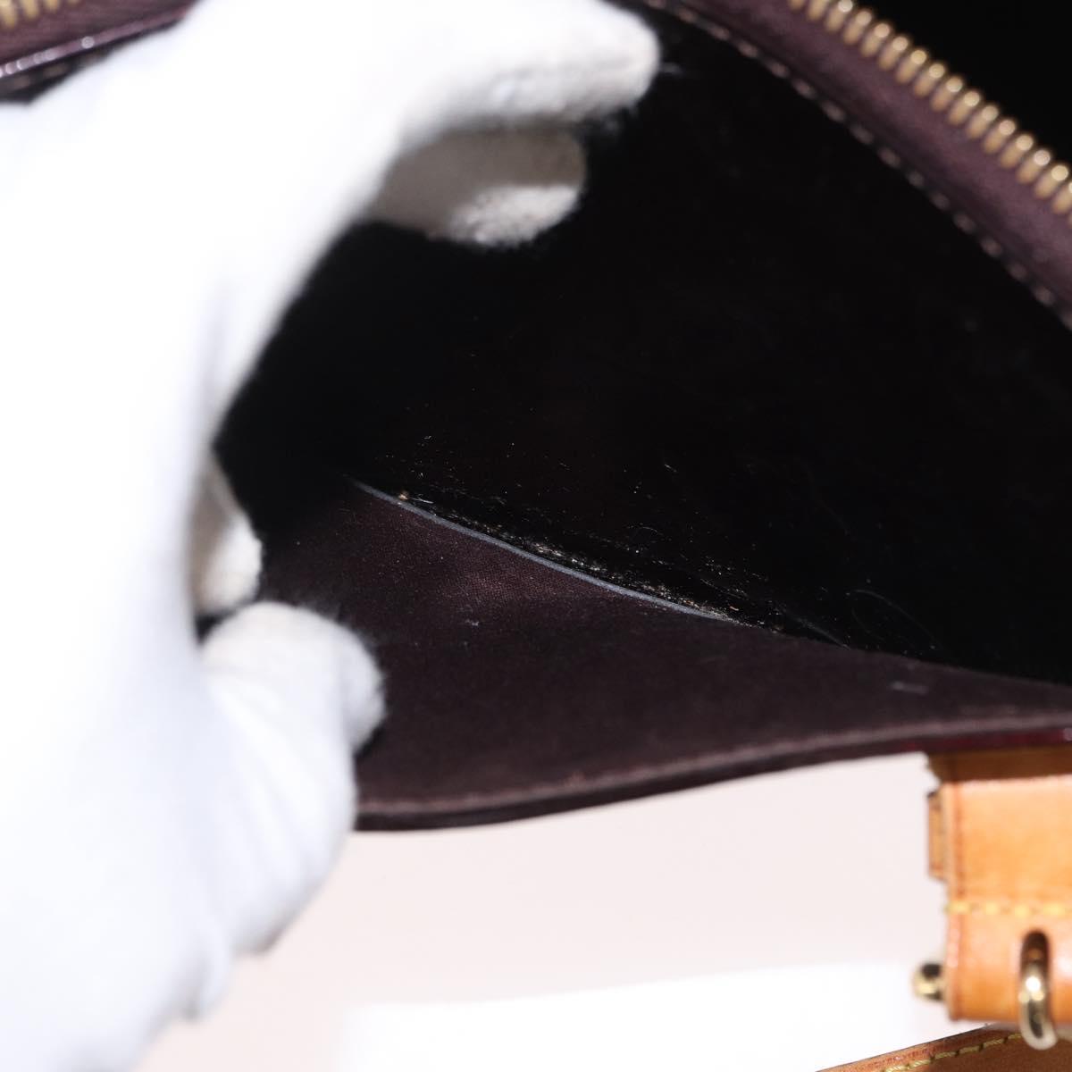 LOUIS VUITTON Monogram Vernis Rosewood Avenue Bag Amarante M93510 Auth BA10440