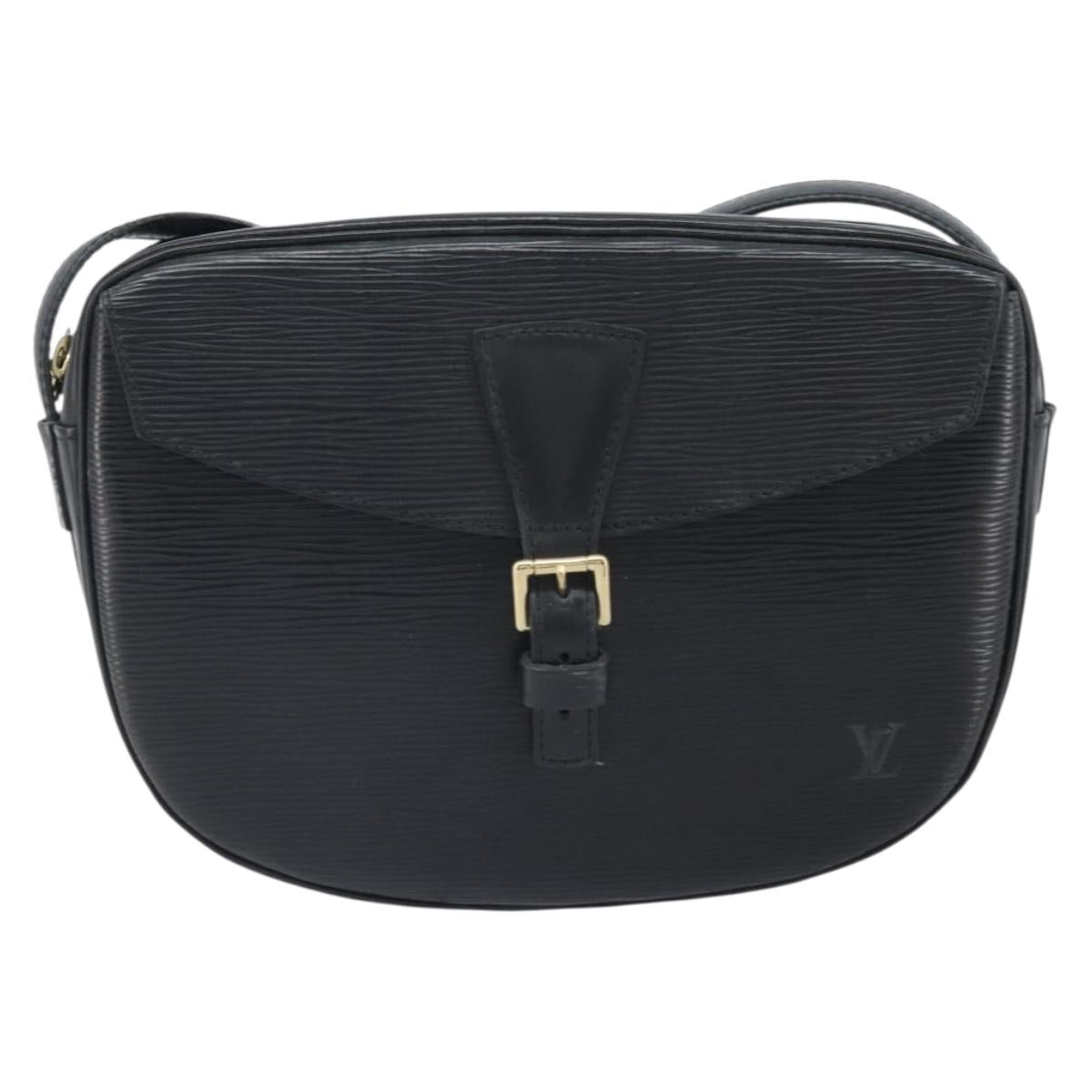 LOUIS VUITTON Epi Jeune Fille MM Shoulder Bag Black M52152 LV Auth BA10442