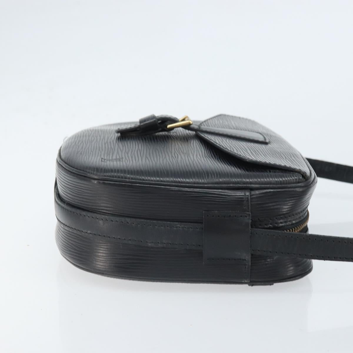 LOUIS VUITTON Epi Jeune Fille MM Shoulder Bag Black M52152 LV Auth BA10442