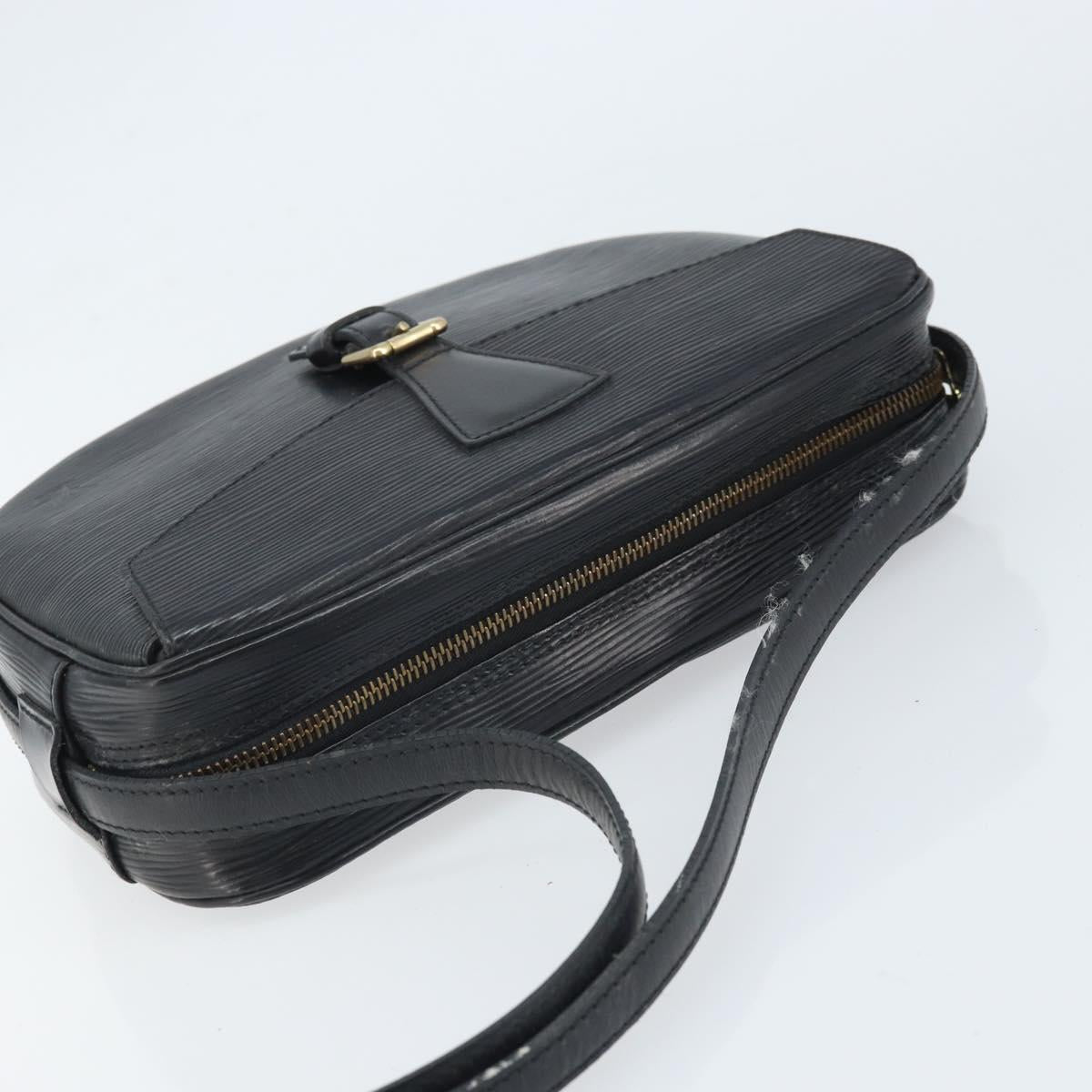 LOUIS VUITTON Epi Jeune Fille MM Shoulder Bag Black M52152 LV Auth BA10442