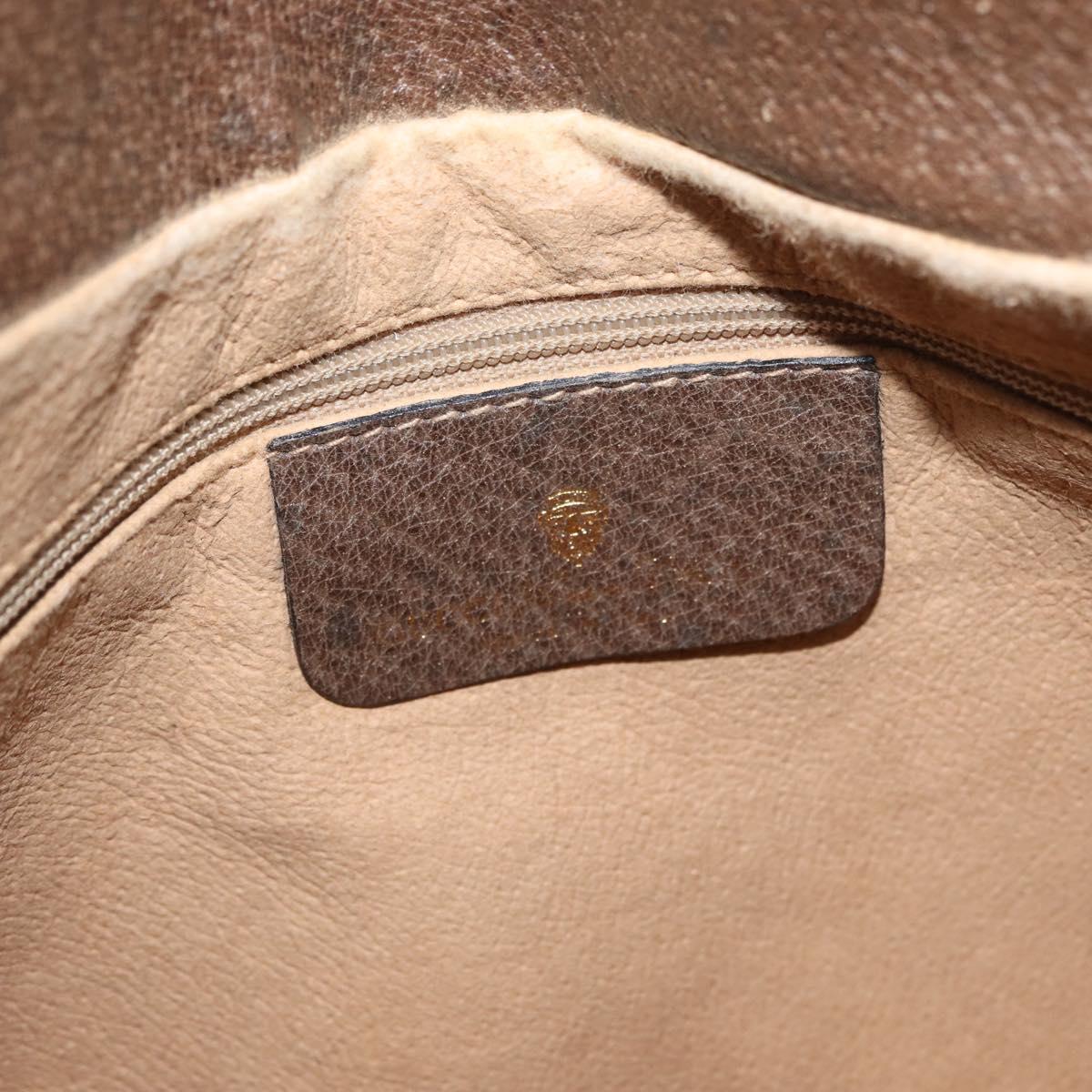 GUCCI GG Supreme Web Sherry Line Bag PVC Beige Gold 10 02 056 Auth BA10446