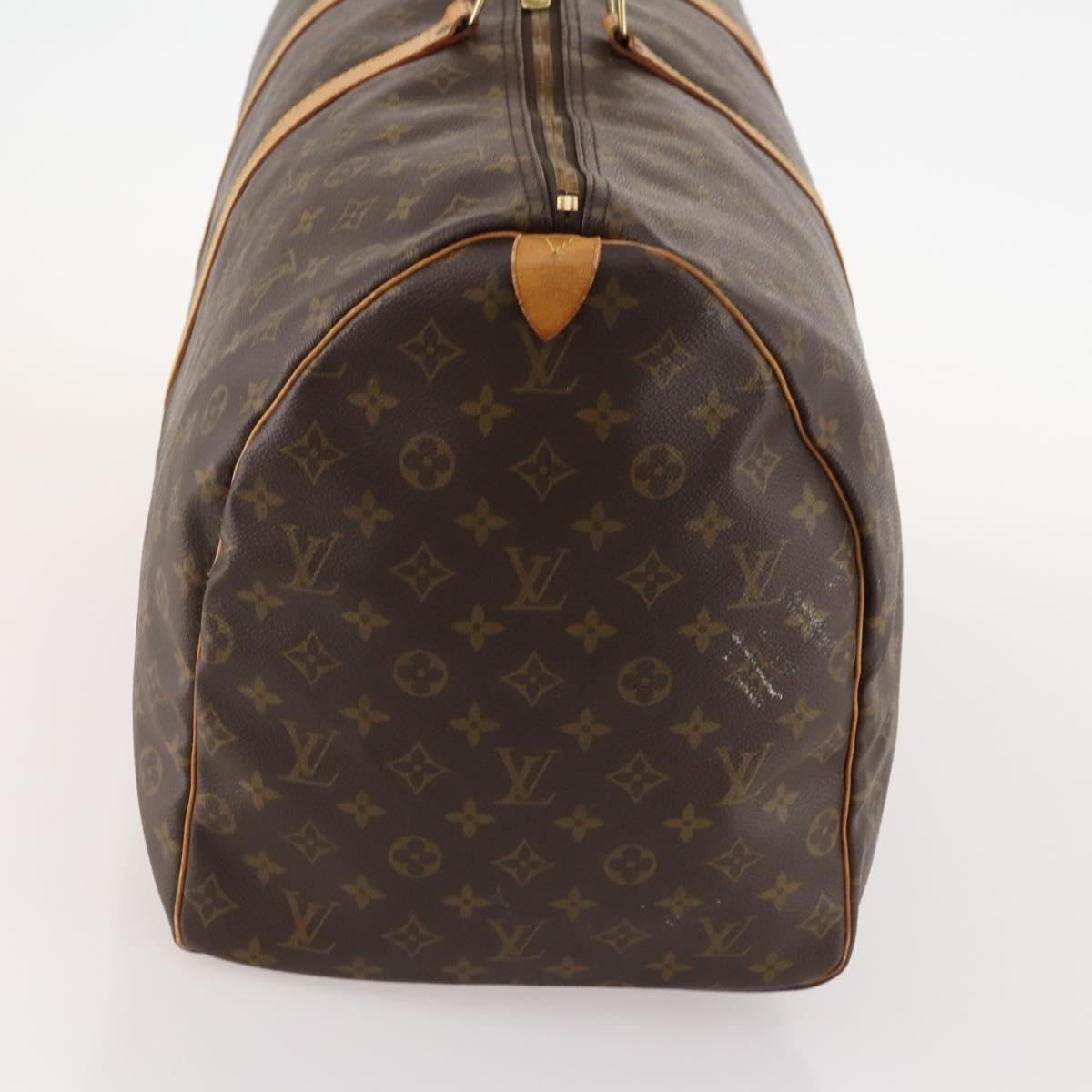 LOUIS VUITTON Monogram Keepall 60 Boston Bag M41422 LV Auth BA10455
