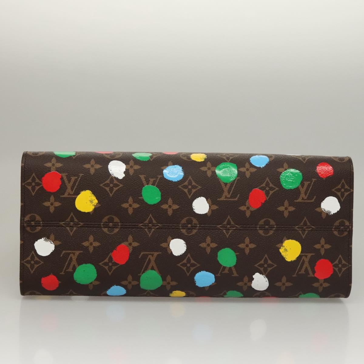 LOUIS VUITTON Monogram Painted Dots On the Go MM Bag M46379 LV Auth BA1048SM