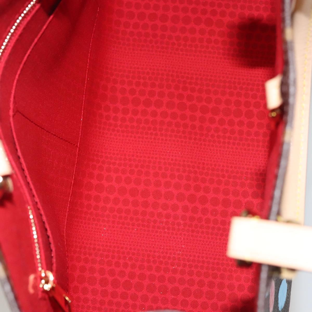 LOUIS VUITTON Monogram Painted Dots On the Go MM Bag M46379 LV Auth BA1048SM