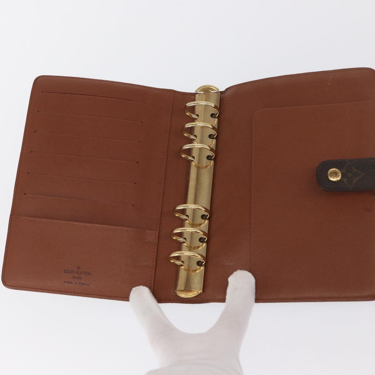 LOUIS VUITTON Monogram Agenda MM Day Planner Cover R20105 LV Auth BA10513