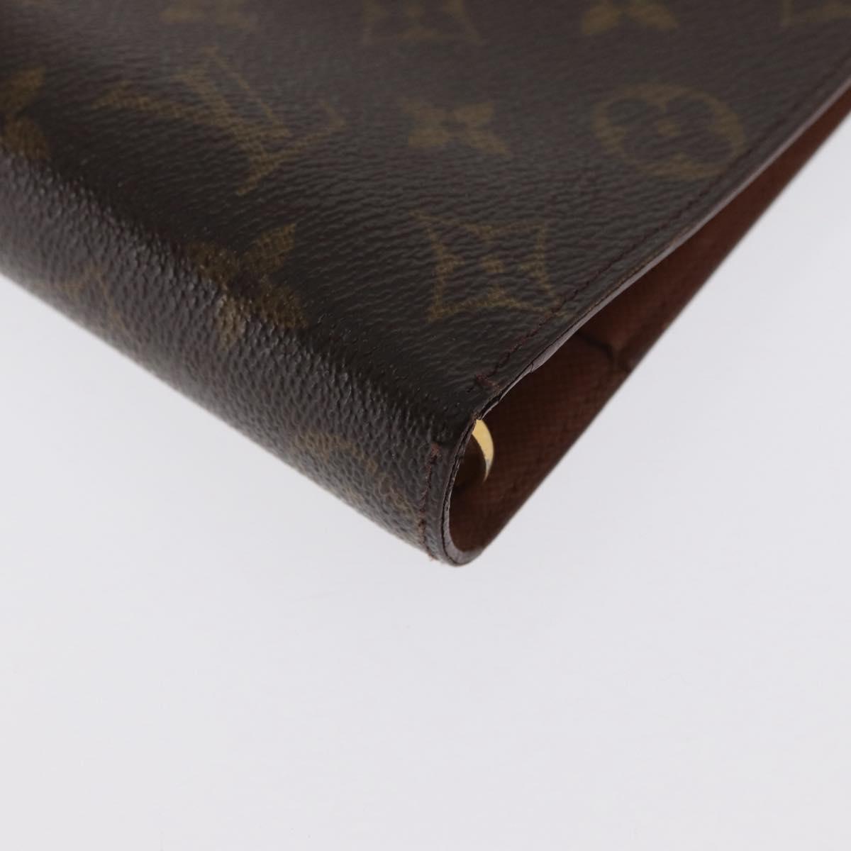 LOUIS VUITTON Monogram Agenda MM Day Planner Cover R20105 LV Auth BA10513