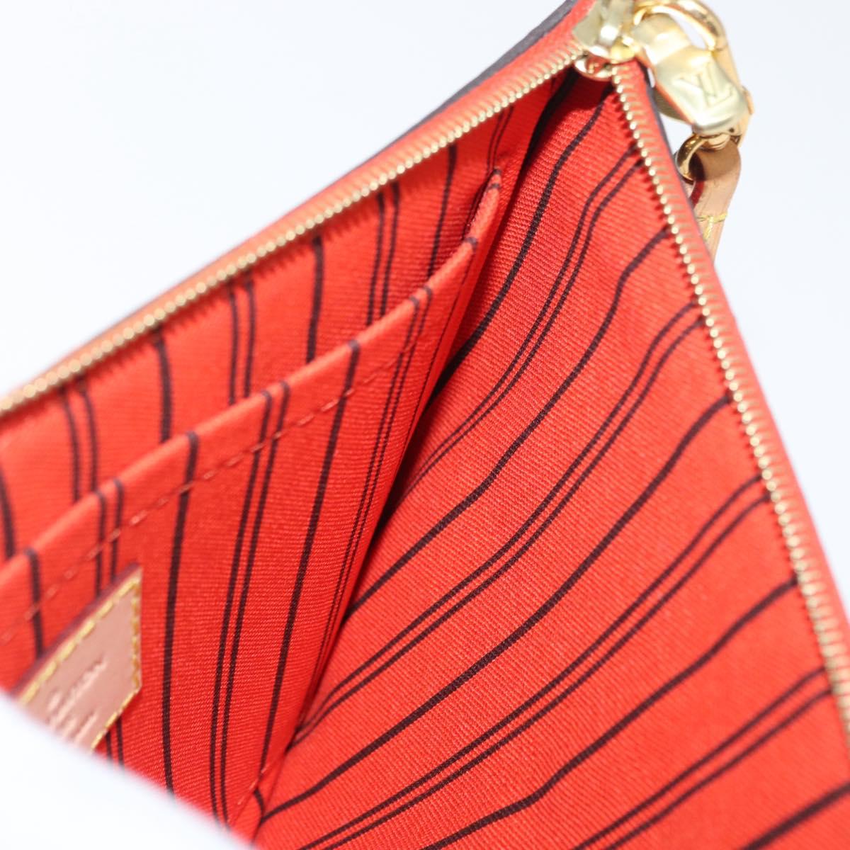 LOUIS VUITTON Monogram Neverfull MM Pouch LV Auth BA10514
