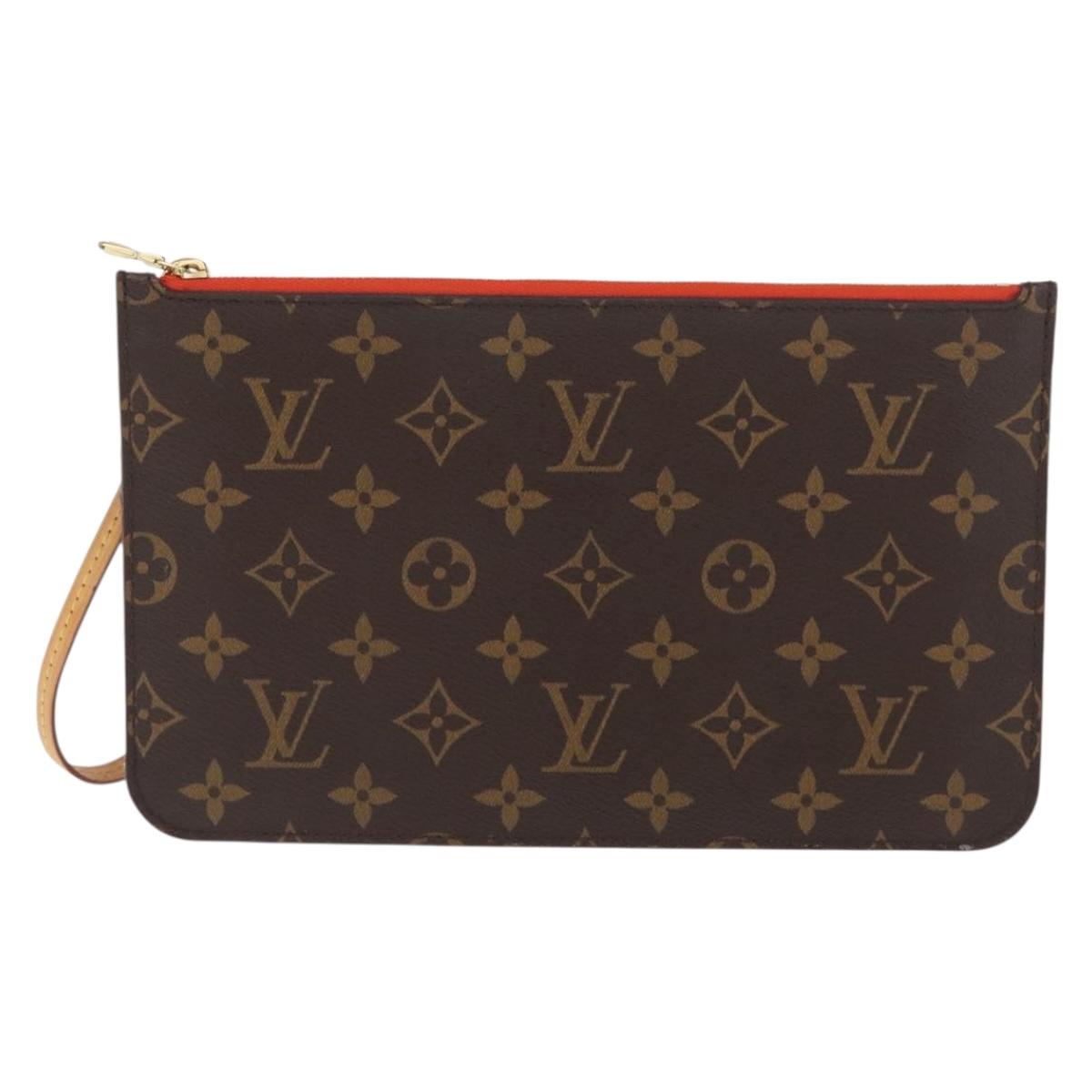 LOUIS VUITTON Monogram Neverfull MM Pouch LV Auth BA10514