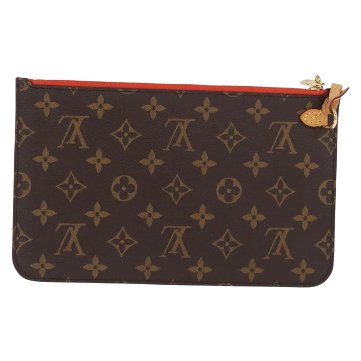 LOUIS VUITTON Monogram Neverfull MM Pouch LV Auth BA10514