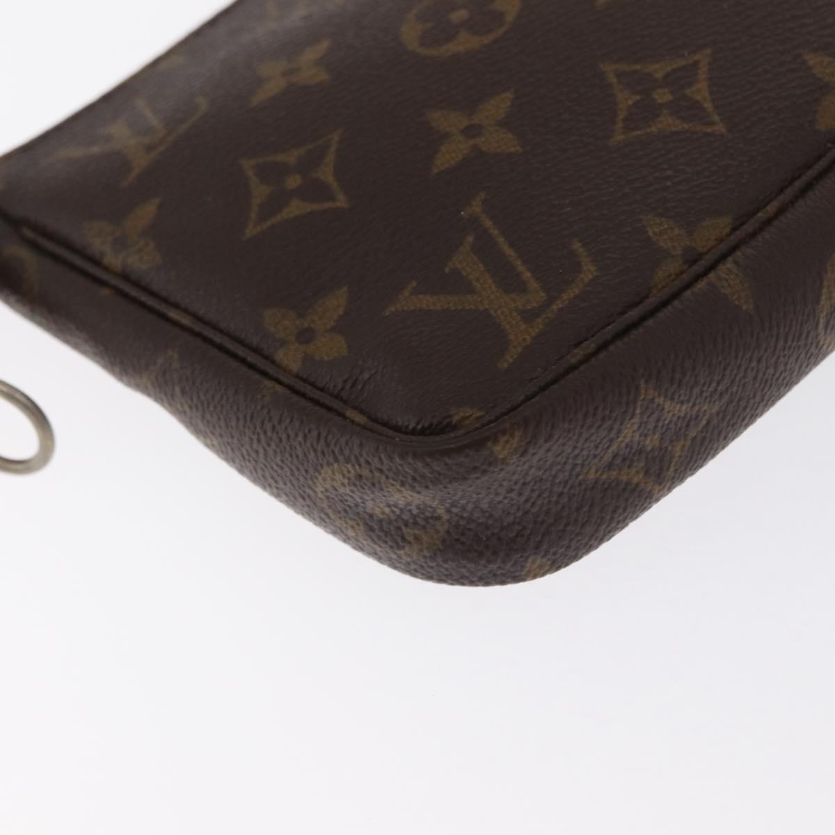 LOUIS VUITTON Monogram Pochette Accessoires Pouch M51980 LV Auth BA10517