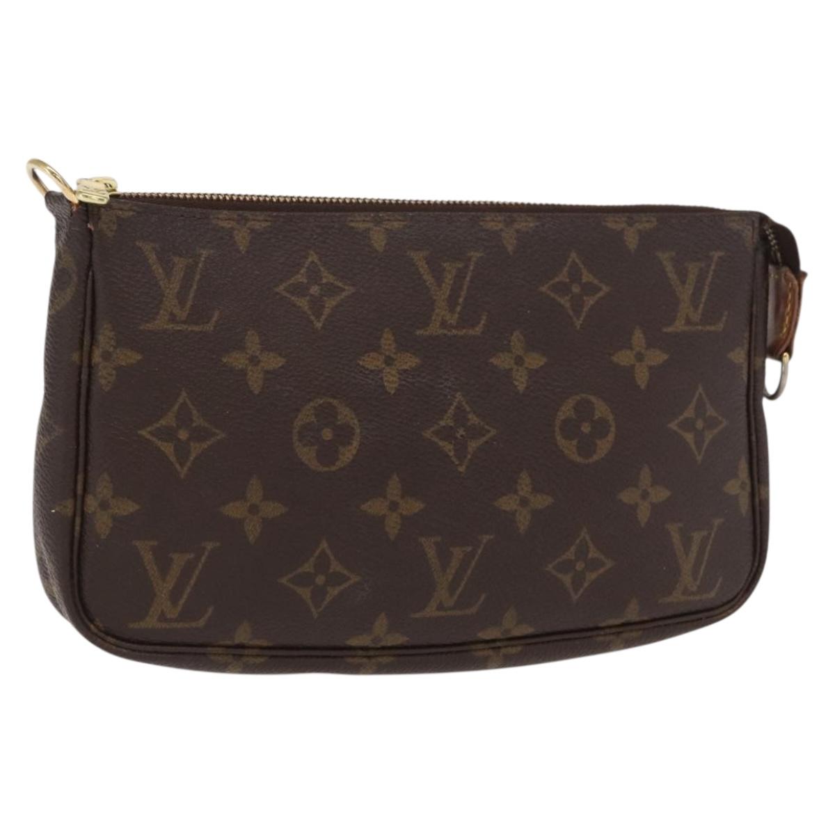 LOUIS VUITTON Monogram Pochette Accessoires Pouch M51980 LV Auth BA10517