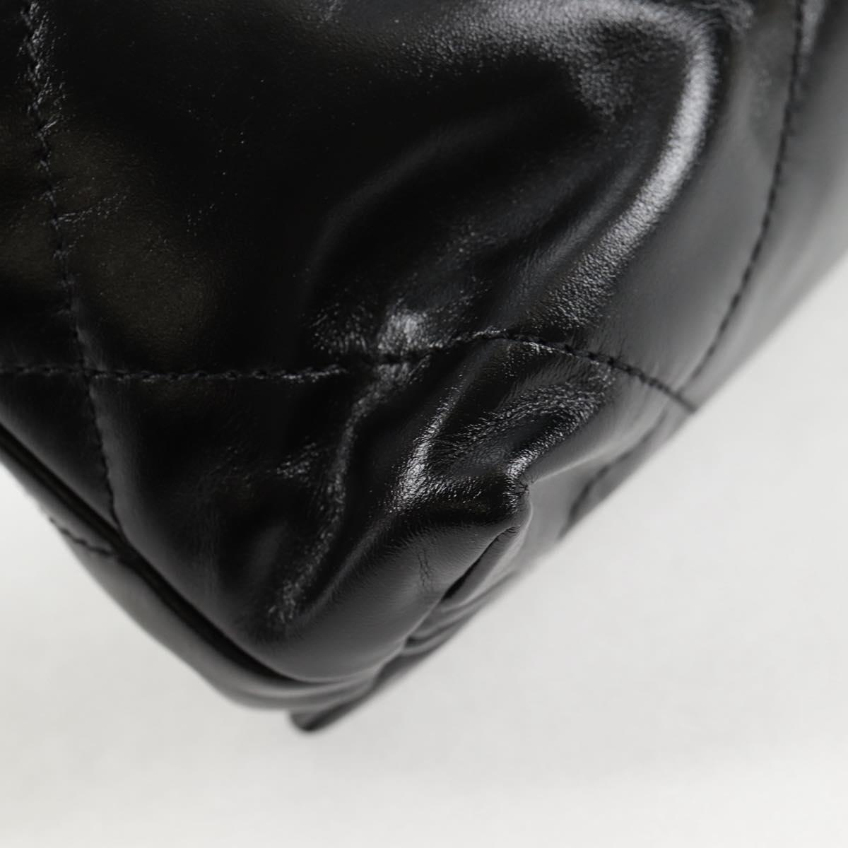 CHANEL Chanel 22 Small Matelasse Chain Bag Lamb Skin 2way Black CC Auth BA1051SM