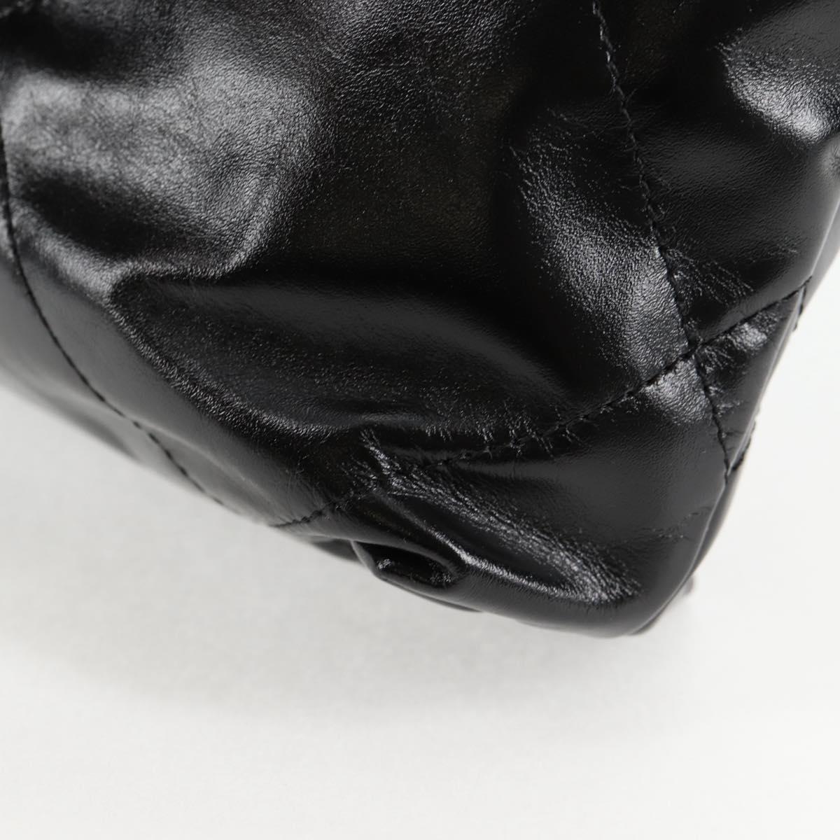 CHANEL Chanel 22 Small Matelasse Chain Bag Lamb Skin 2way Black CC Auth BA1051SM