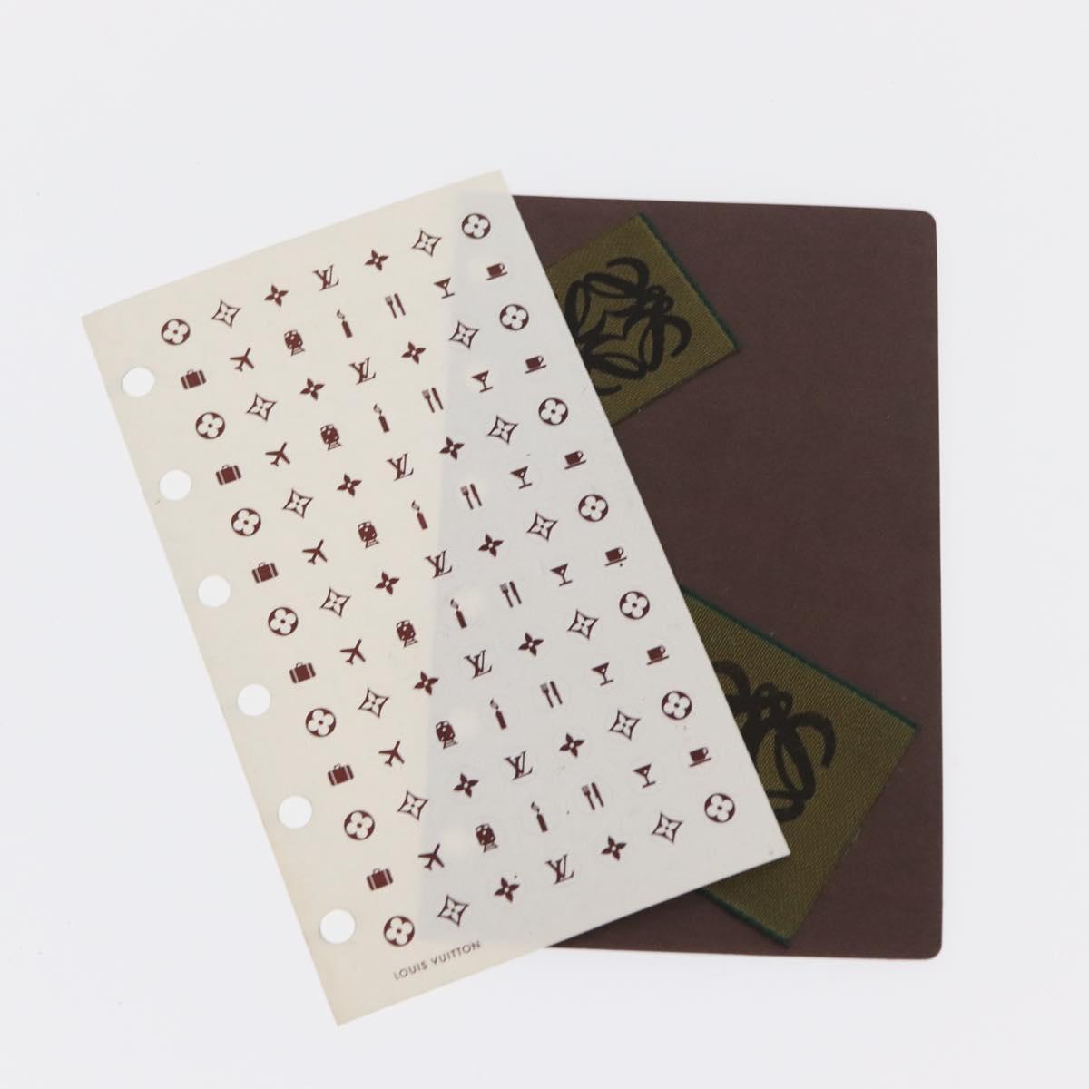 LOUIS VUITTON Taiga Agenda PM Day Planner Cover Epicea R20424 LV Auth BA10520