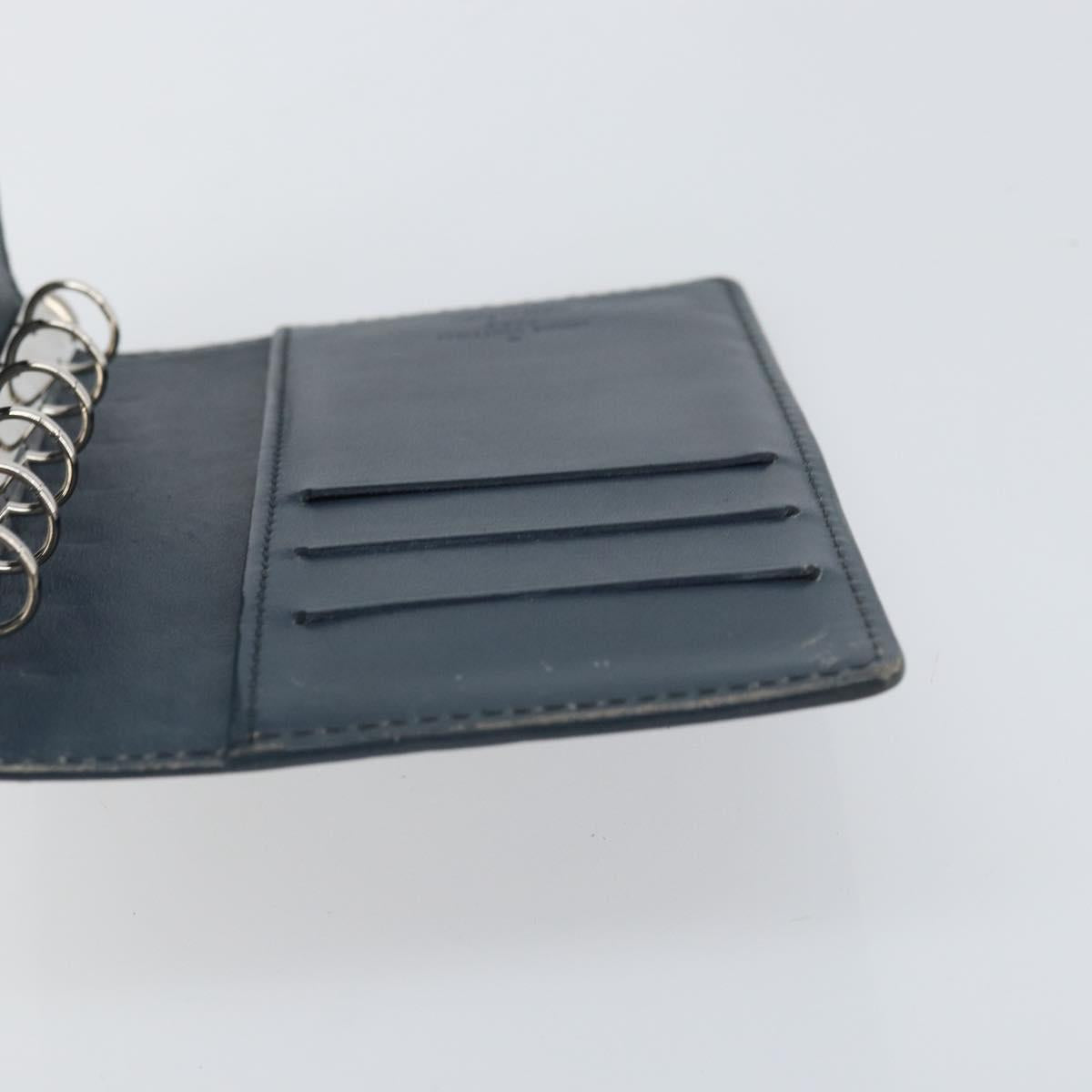 LOUIS VUITTON MonogramMat Agenda PM Day Planner Cover Blue R20935 Auth BA10521
