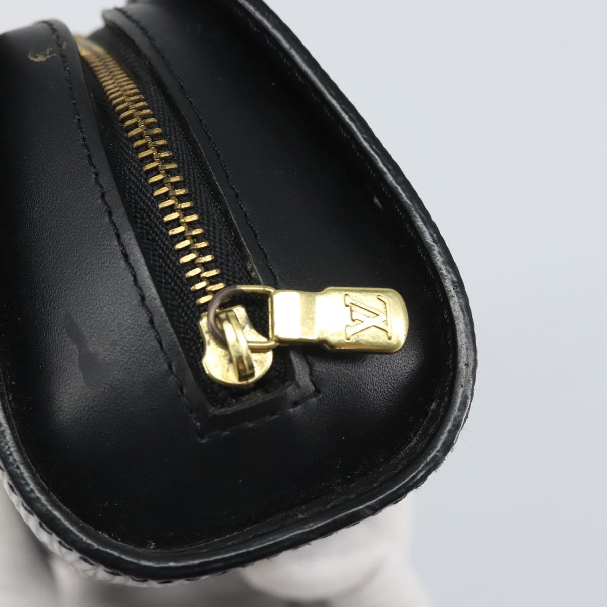 LOUIS VUITTON Epi Dauphine PM Pouch Black M48442 LV Auth BA10523