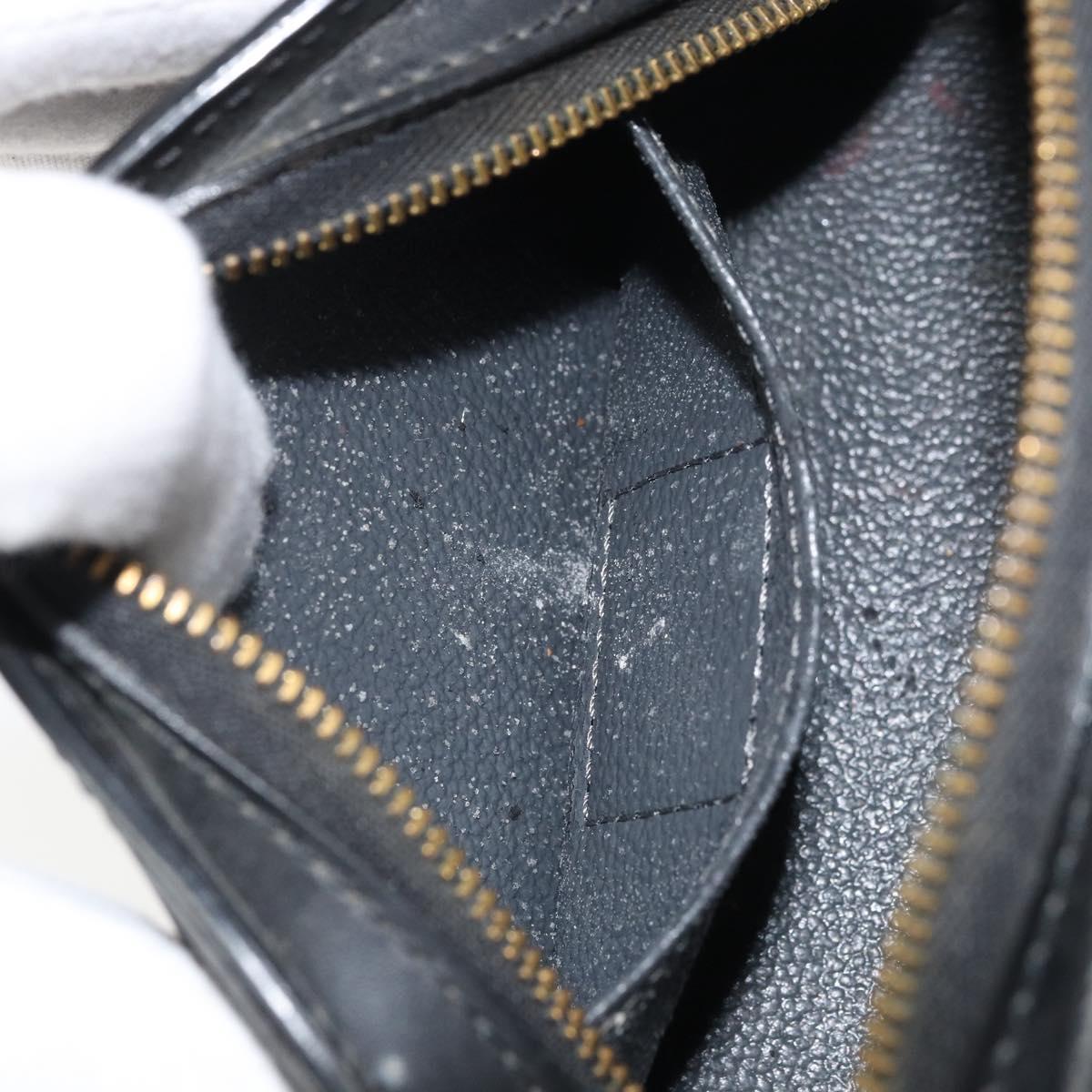 LOUIS VUITTON Epi Dauphine PM Pouch Black M48442 LV Auth BA10523