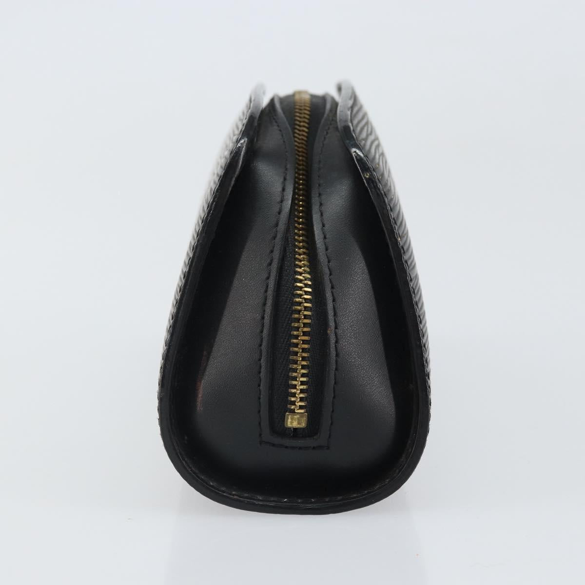 LOUIS VUITTON Epi Dauphine PM Pouch Black M48442 LV Auth BA10523