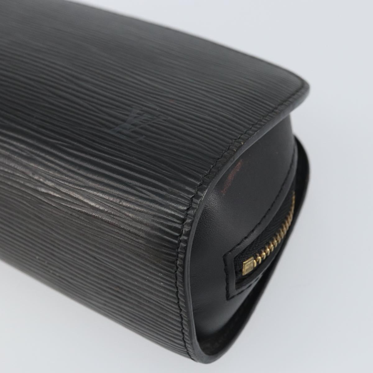 LOUIS VUITTON Epi Dauphine PM Pouch Black M48442 LV Auth BA10523