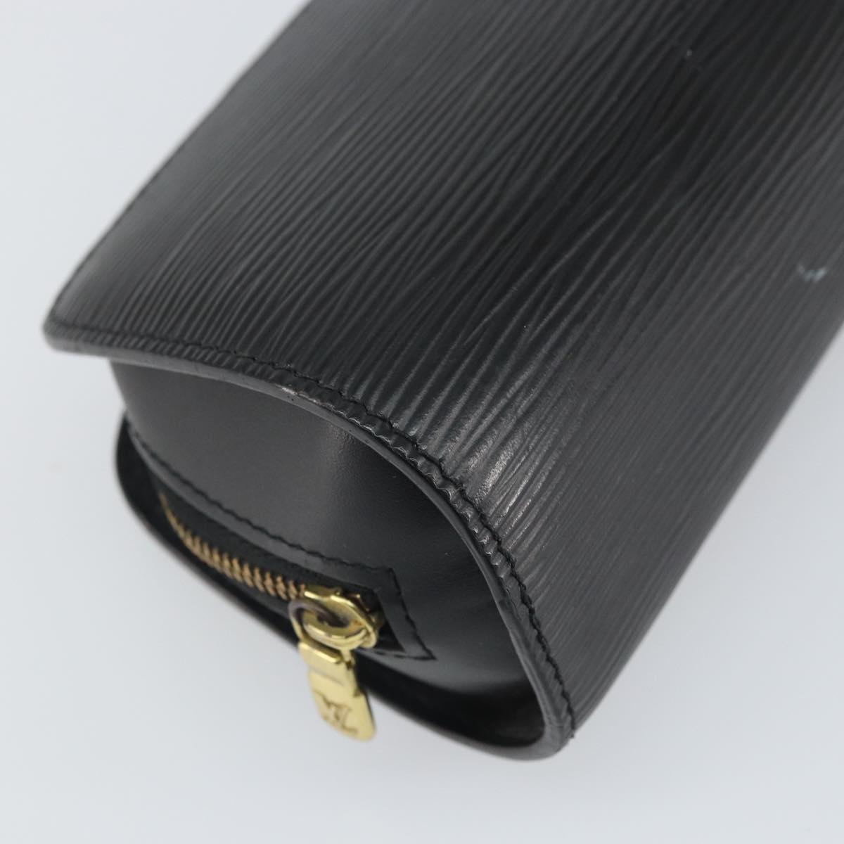 LOUIS VUITTON Epi Dauphine PM Pouch Black M48442 LV Auth BA10523