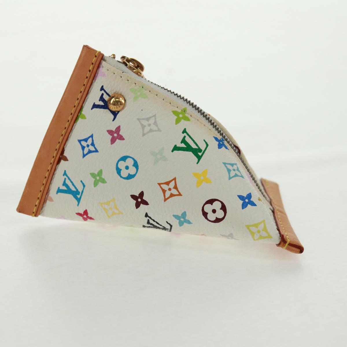 LOUIS VUITTON Monogram Multicolor Berlango Coin Purse White M58028 Auth BA10526V