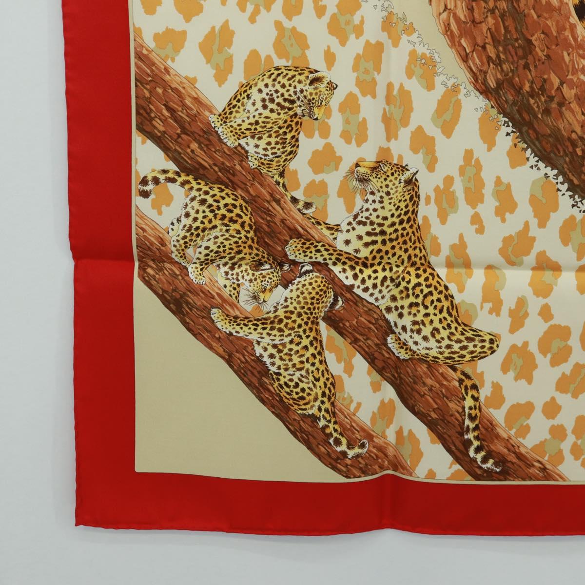 Salvatore Ferragamo Scarf Silk Red Auth BA10535V
