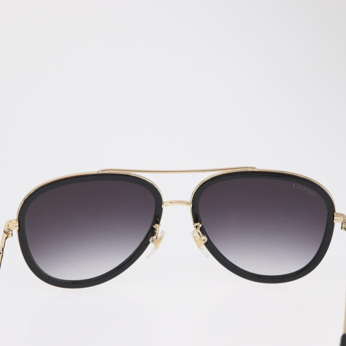 GUCCI Sunglasses metal Black Auth BA10537V