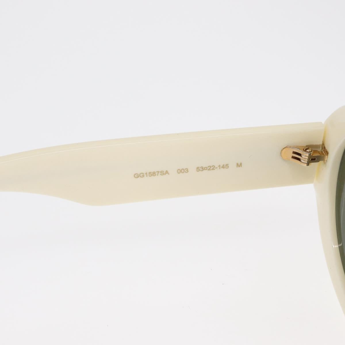 GUCCI Sunglasses plastic White Auth BA10540A