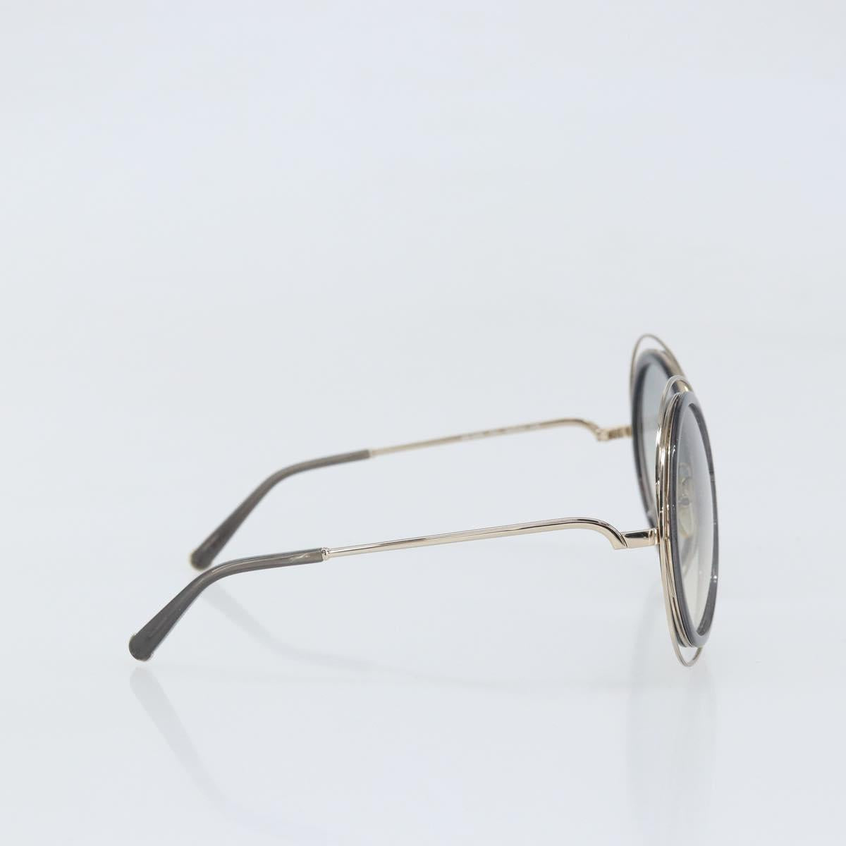Chloe Sunglasses metal Black Auth BA10541